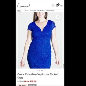 Lace Cocktail Dress (Connected Apparel)